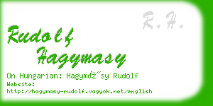 rudolf hagymasy business card